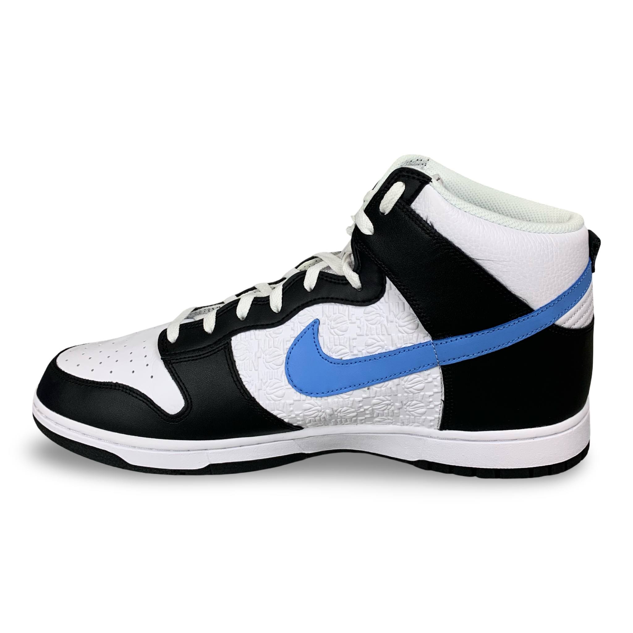 Nike Dunk High Retro FLC Black University Blue White