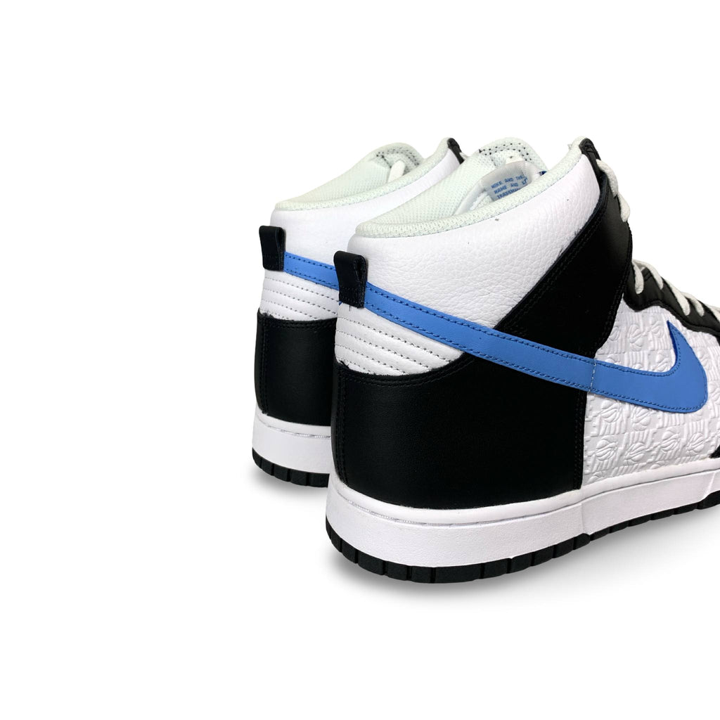 Nike Dunk High Retro FLC Black University Blue White